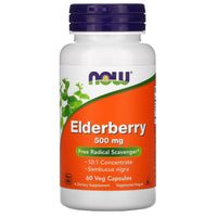 Now Foods, Elderberry Extract 60, 60 Vegetarian Capsules UPC 733739046673 | HiLife Vitamins