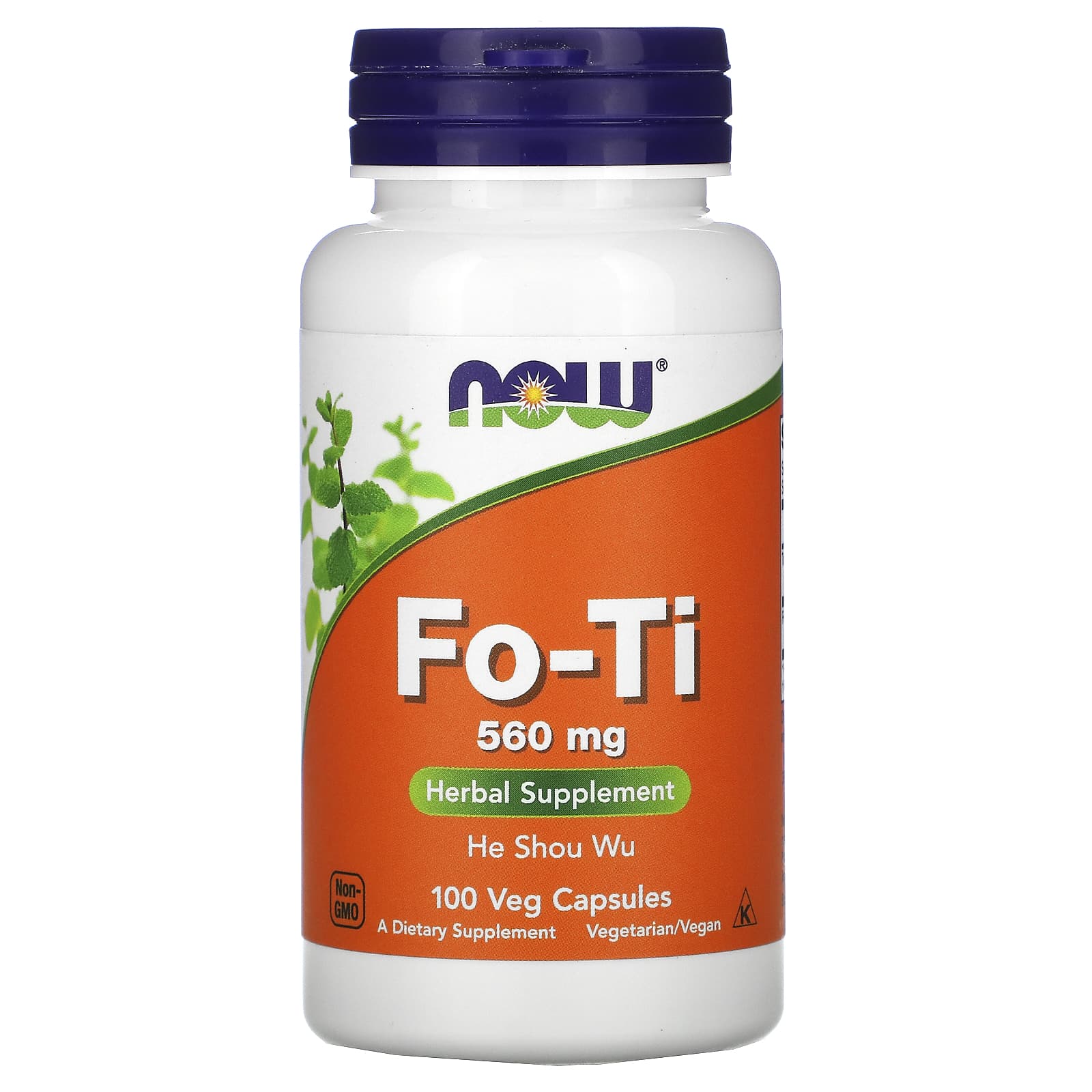 Now Foods, Fo-Ti 560 mg, 100 Capsules UPC 733739046758 | HiLife Vitamins