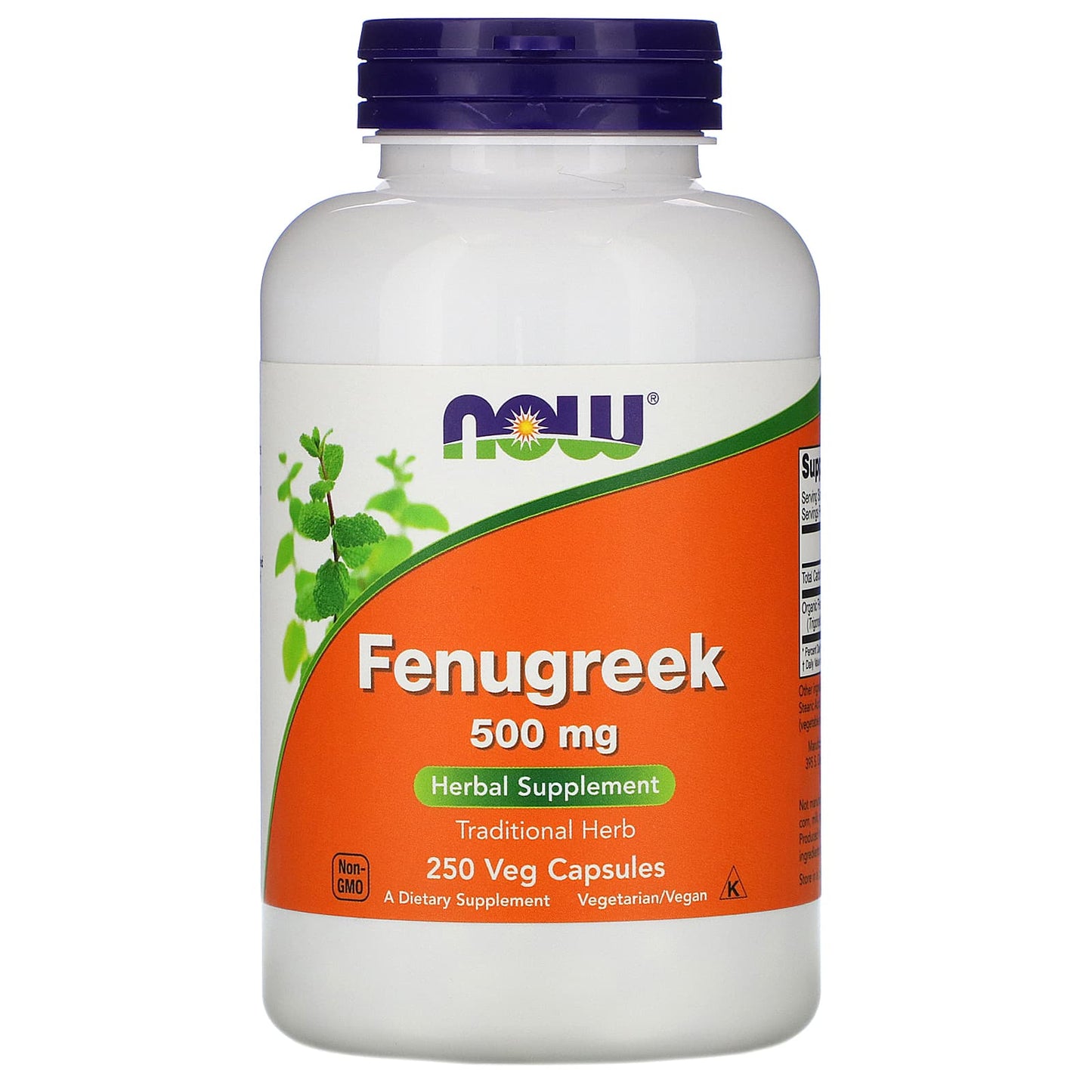 Now Foods, Fenugreek, 500 mg, 250 Caps UPC 733739046789 | HiLife Vitamins