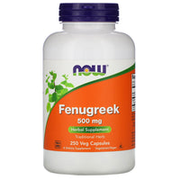 Now Foods, Fenugreek, 500 mg, 250 Caps UPC 733739046789 | HiLife Vitamins