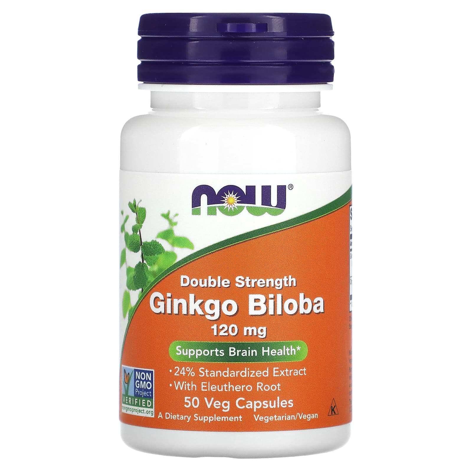 Now Foods, Ginkgo Biloba 120mg, 50 Veg Capsules UPC 733739046826 | Hilife Vitamins