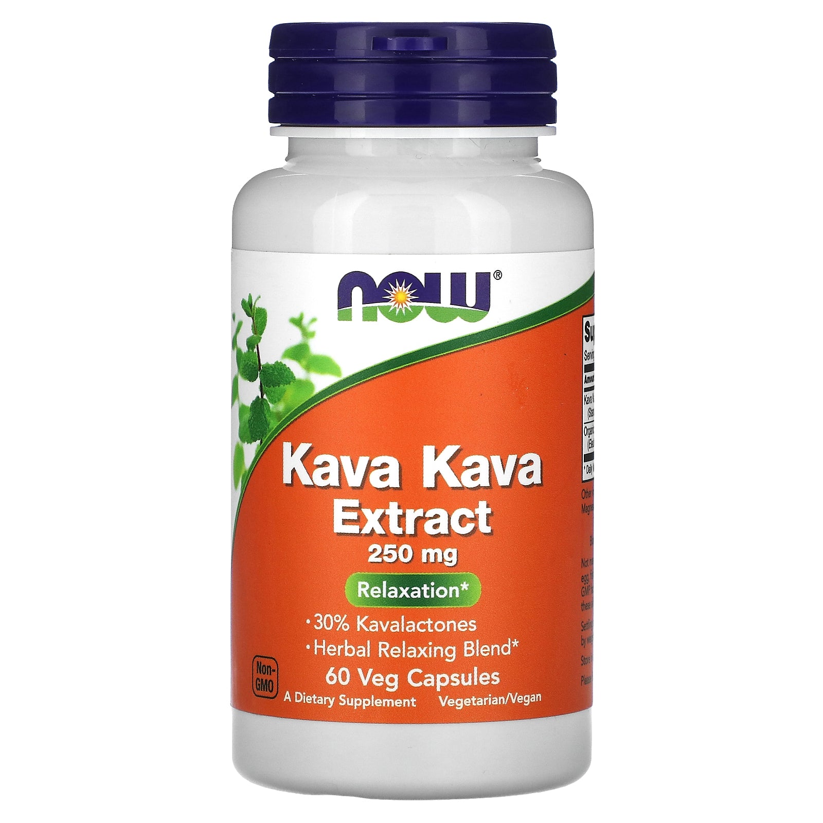 Now Foods, Kava Kava 250mg, 60 Capsules UPC 733739047168 | HiLife Vitamins