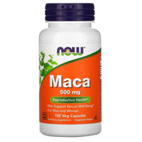 Now Foods, MACA 500mg, 100 Capsules UPC 733739047212 | HiLife Vitamins