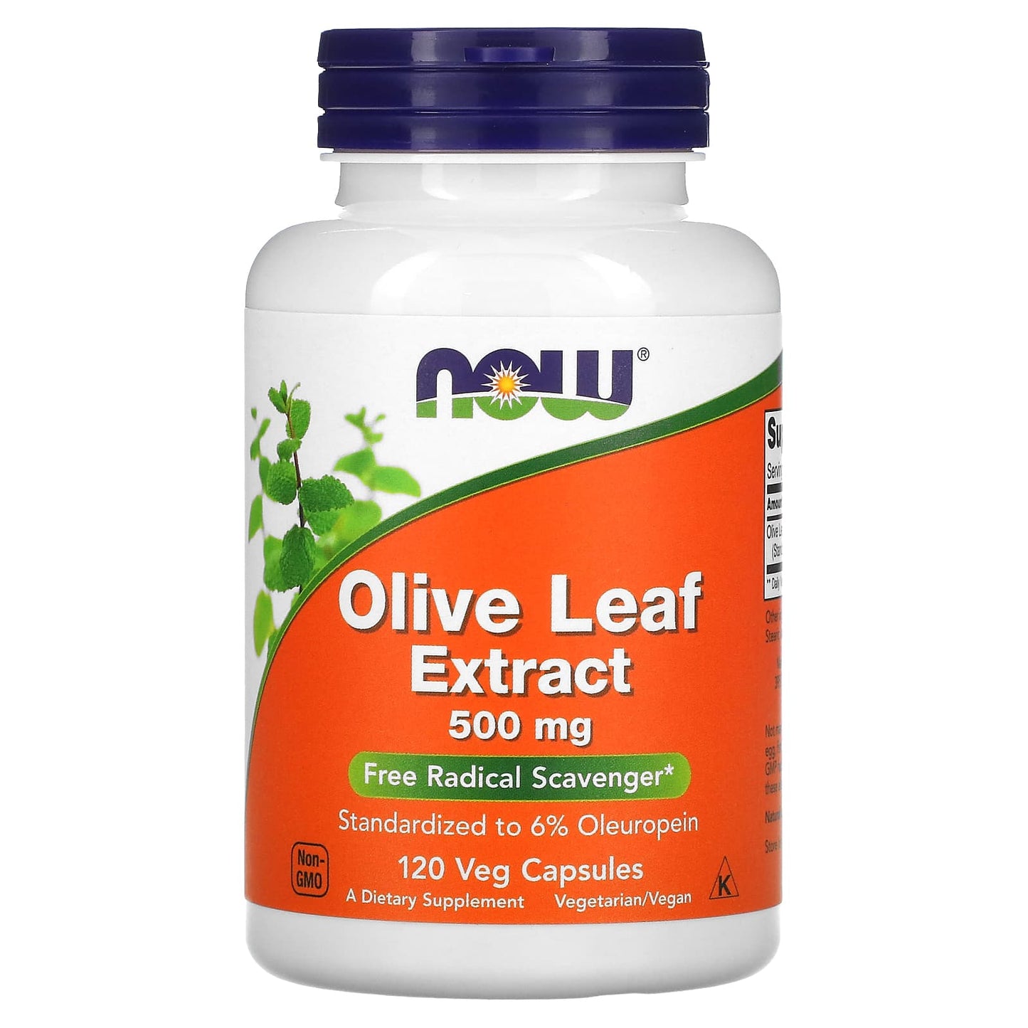 Now Foods, Olive Leaf Extract 500 mg, 120 Veg Capsules UPC 733739047229 | HiLife Vitamins