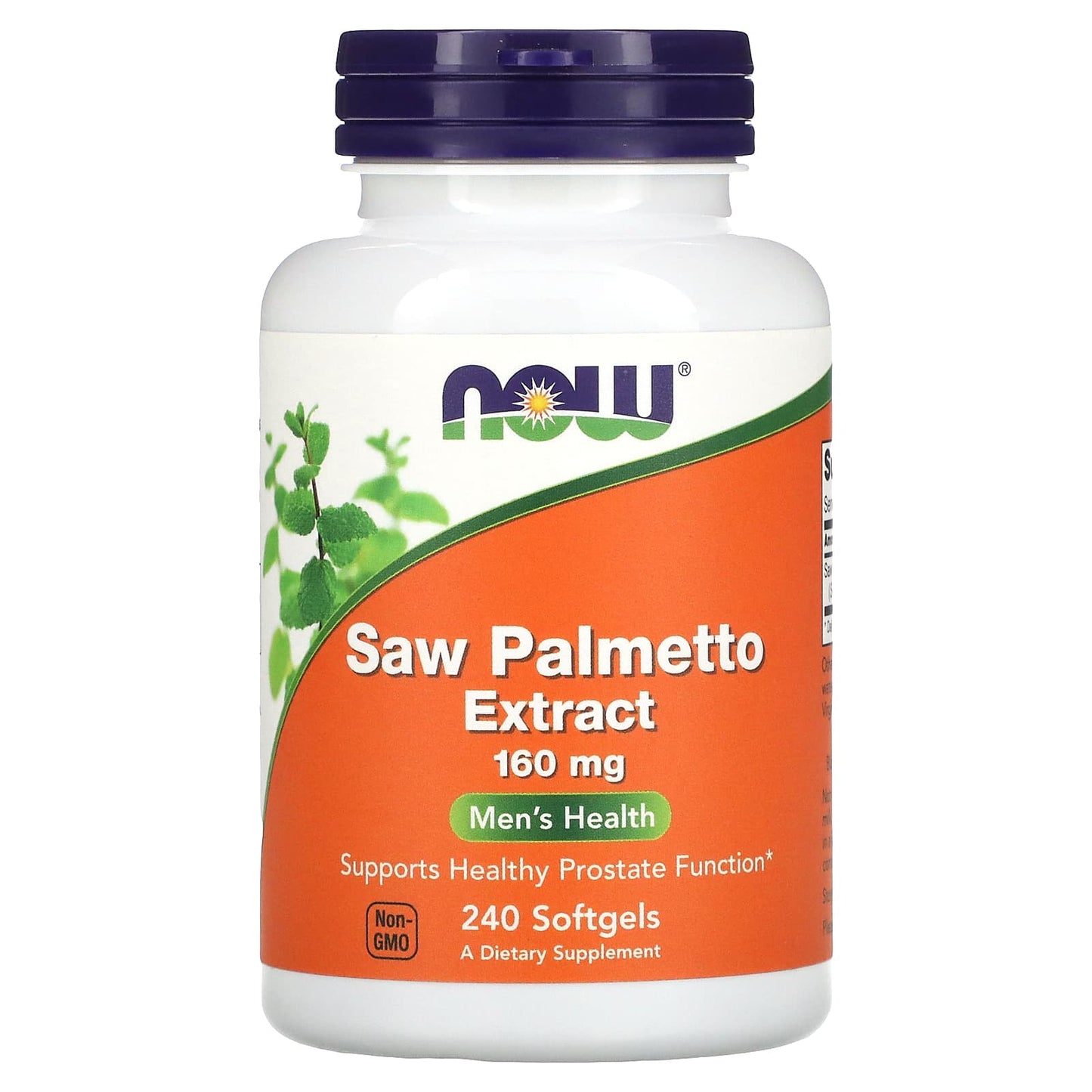 Now Foods, Saw Palmetto, 160 mg, Double Strength, 240 Softgels UPC 733739047441 | HiLife Vitamins