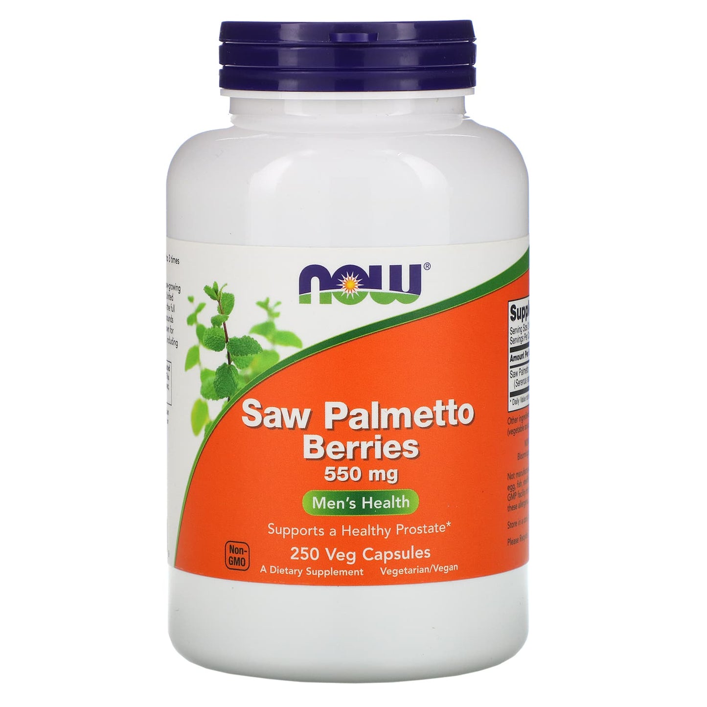 Now Foods, Saw Palmetto 550 mg, 250 Capsules UPC 733739047489 | HiLife Vitamins
