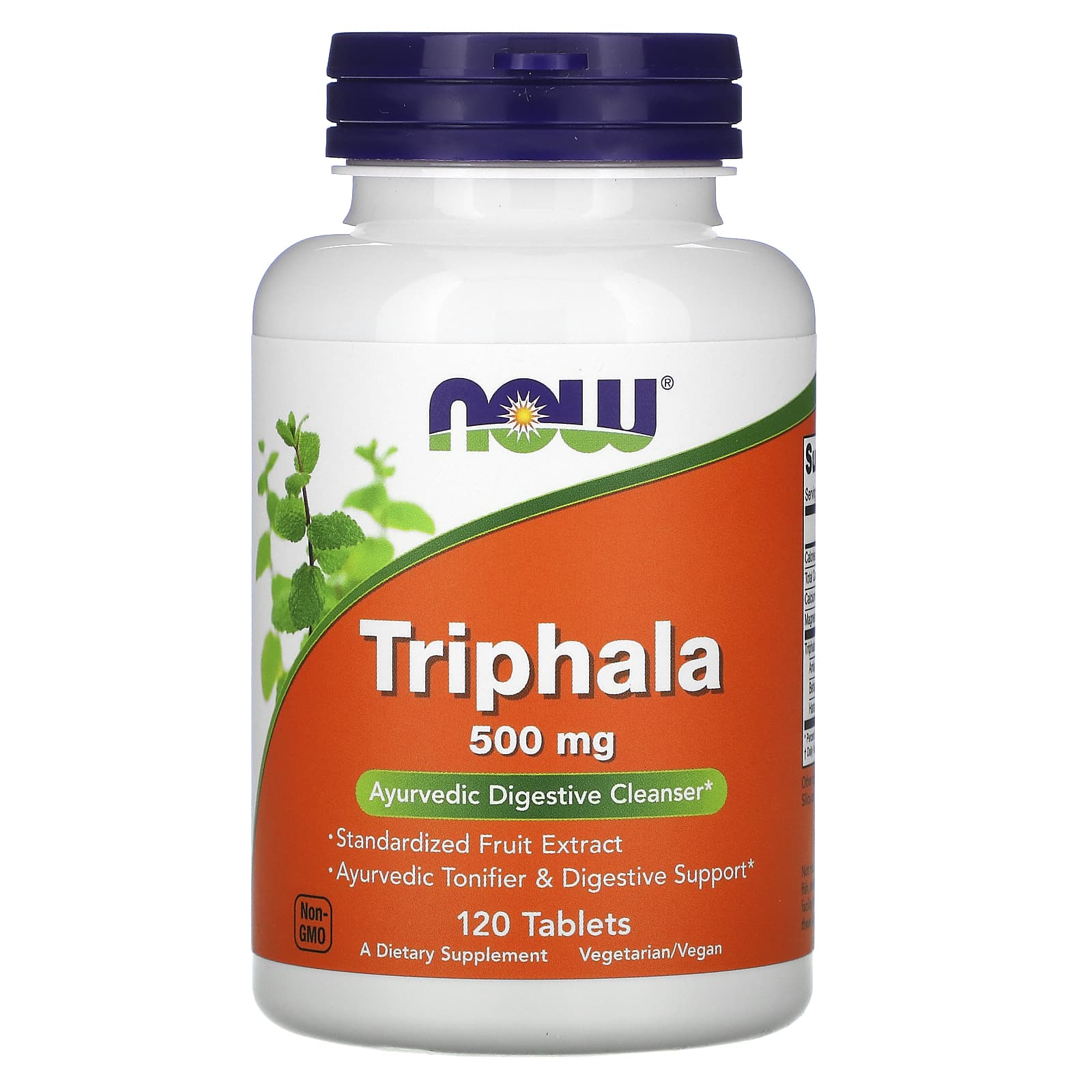 Now Foods, TRIPHALA 500MG 120, 120 Tablets UPC 733739047649 | HiLife Vitamins