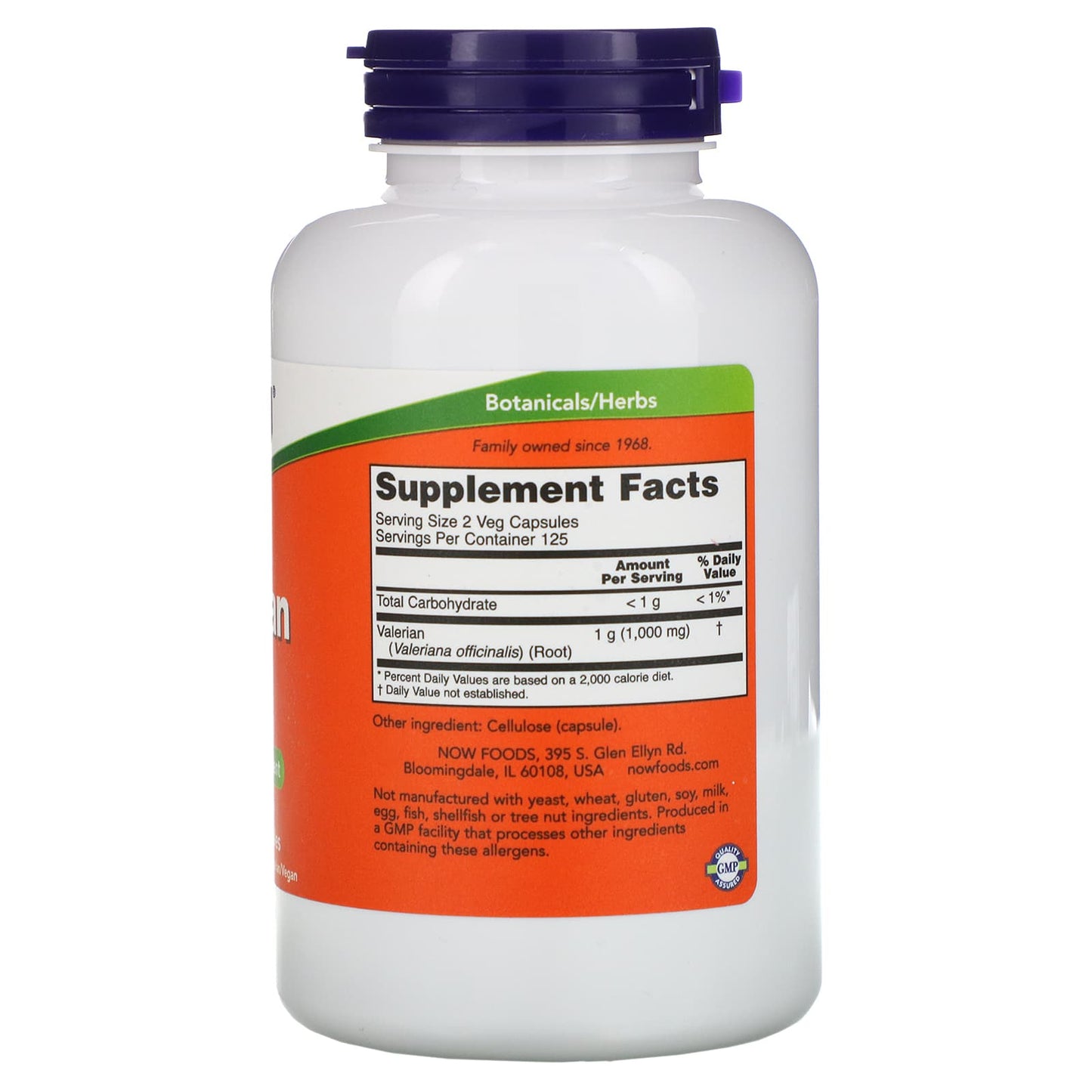 Now Foods, VALERIAN ROOT 500mg, 250 Capsules UPC 733739047717 | HiLife Vitamins