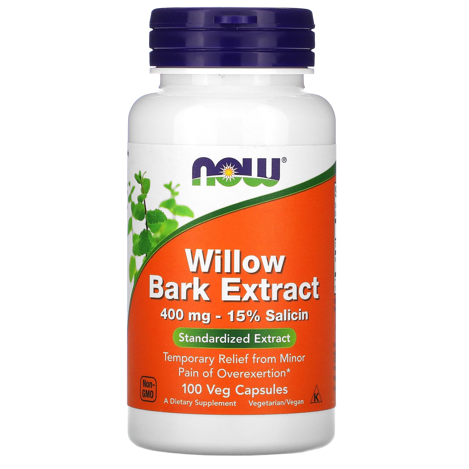 Now Foods, WILLOW BARK EXTRACT 400 mg, 100 Capsules UPC 733739047755 | HiLife Vitamins