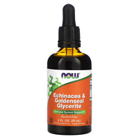 Now Foods, Echinacea & Goldenseal Glycerite, Alcohol-Free, 2 OZ UPC 733739048486 | HiLife Vitamins