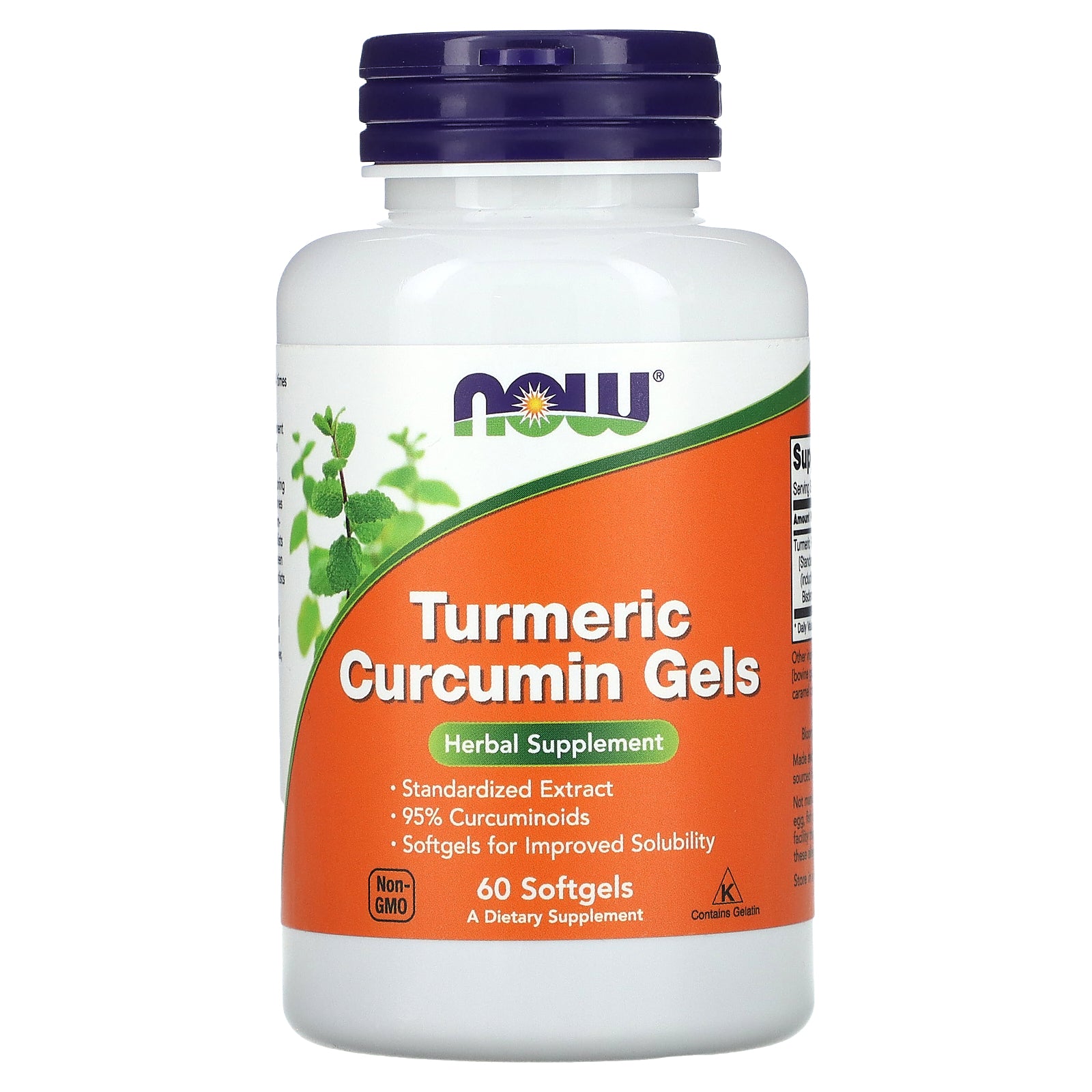 Now Foods, Turmeric Curcumin Gels, 60 Softgels UPC 733739049384 | HiLife Vitamins
