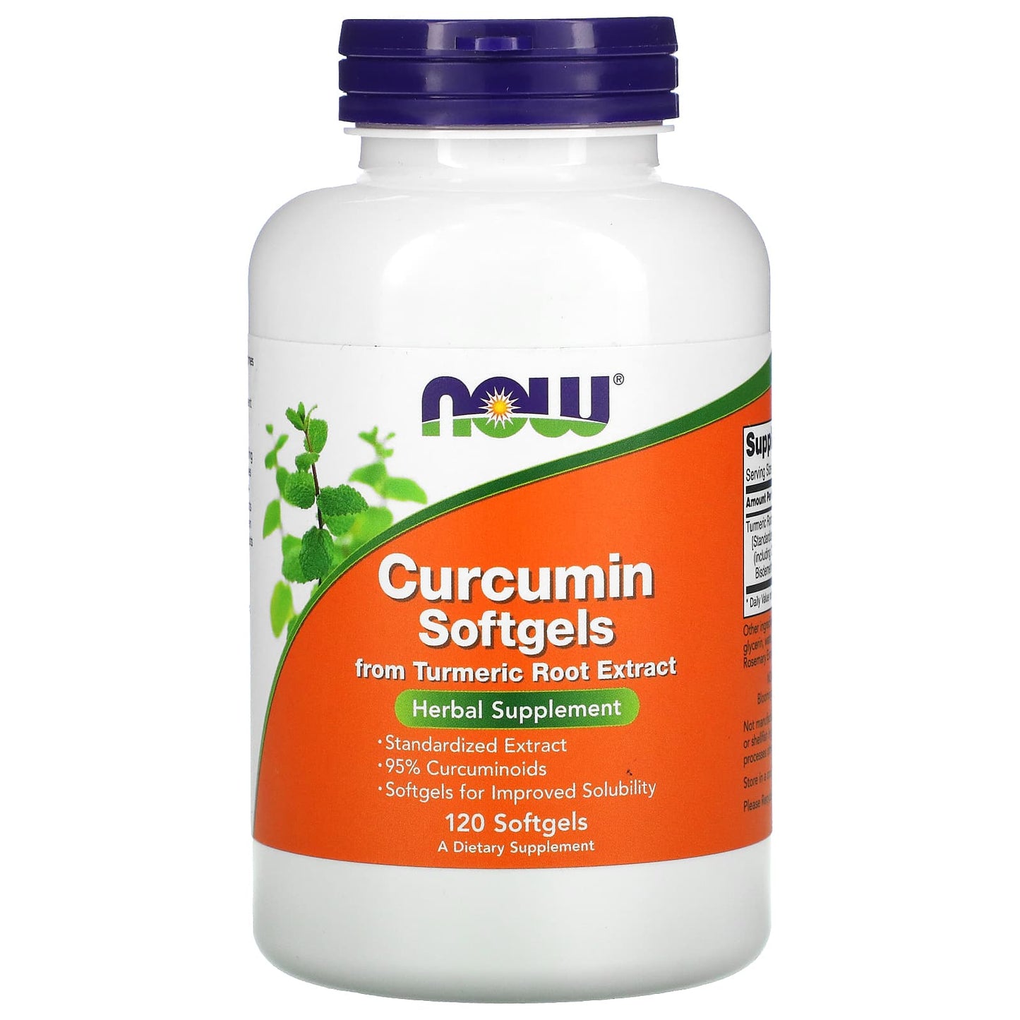 Now Foods, CURCUMIN TURMERIC ROOT EXTRACT, 120 Softgels UPC 733739049391 | HiLife Vitamins