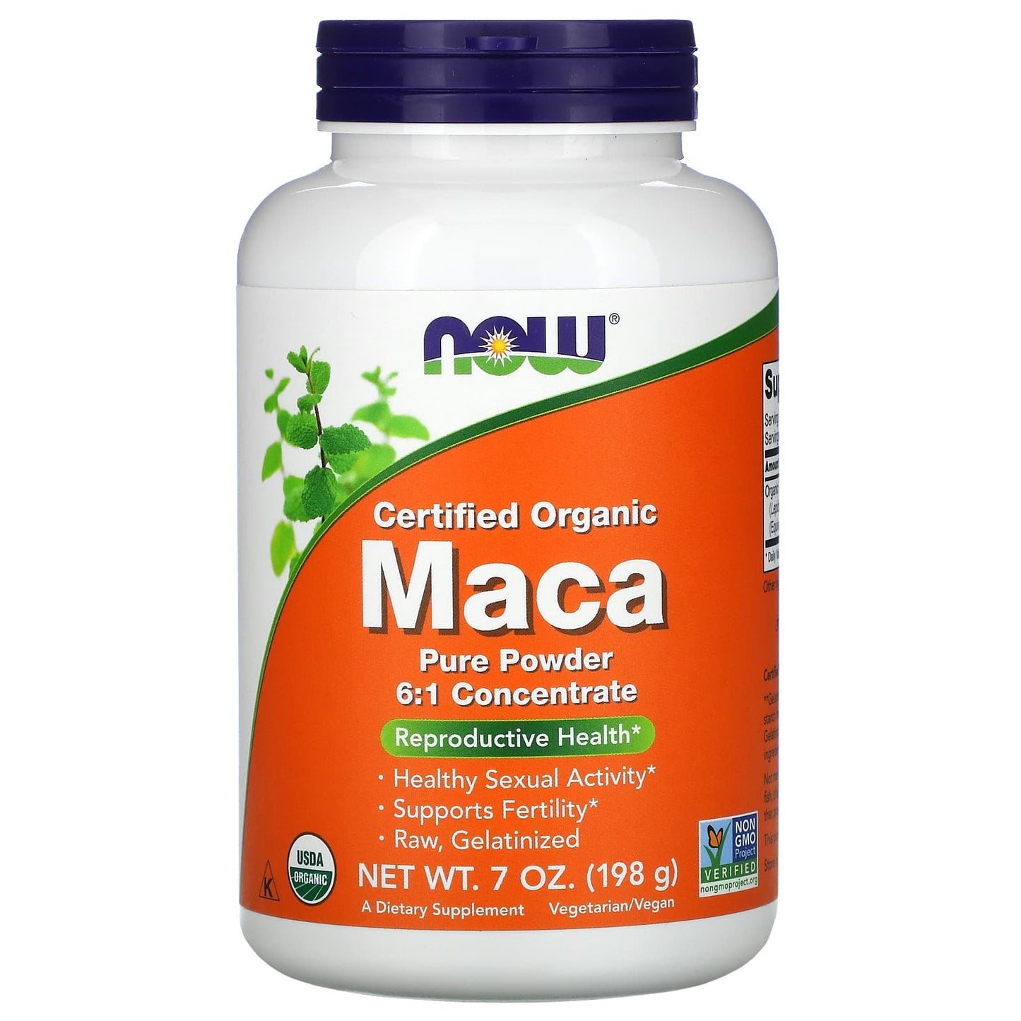 Now Foods, Organic Maca 6:1 Conc., 7 OZ Powder UPC 733739050359 | HiLife Vitamins