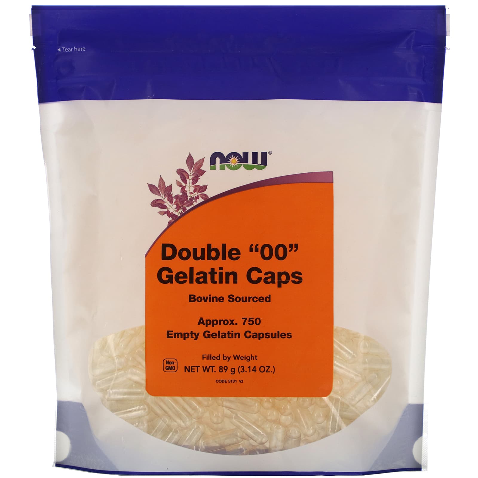 Now Foods, GEL '00', 750 Capsules UPC 733739051318 | HiLife Vitamins