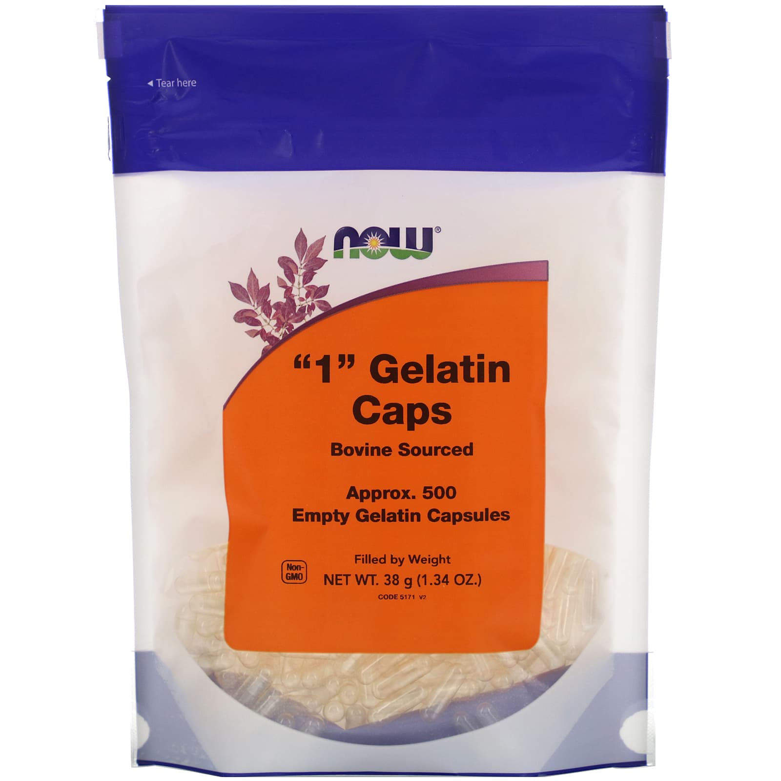 Now Foods, GEL #1, 500 Capsules UPC 733739051714 | HiLife Vitamins