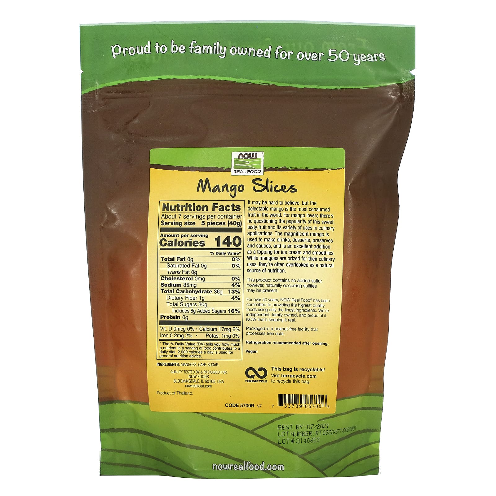 Now Foods, Mangoes Low Sugar, 10 OZ OZ UPC 733739057006 | HiLife Vitamins