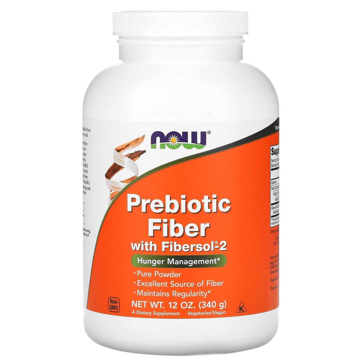 Now Foods, Prebiotic Fiber W/ Fibersol(R)-2, 12 OZ Powder UPC 733739059079 | HiLife Vitamins