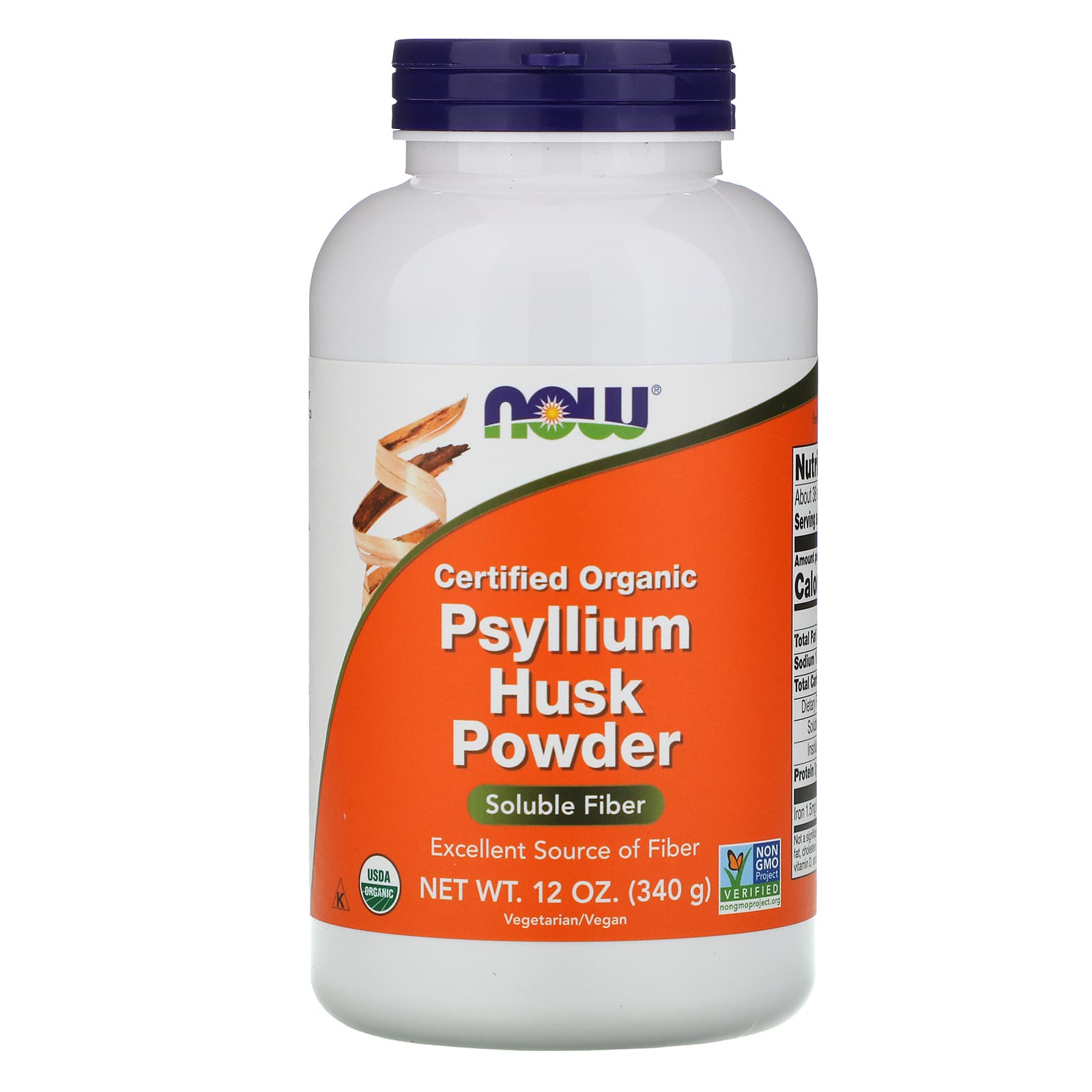 Now Foods, Psyllium Husk, 12 OZ Powder UPC 733739059666 | HiLife Vitamins