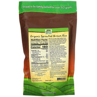 Now Foods, Sprout Brown Rice Organic, 16 OZ OZ UPC 733739061027 | HiLife Vitamins