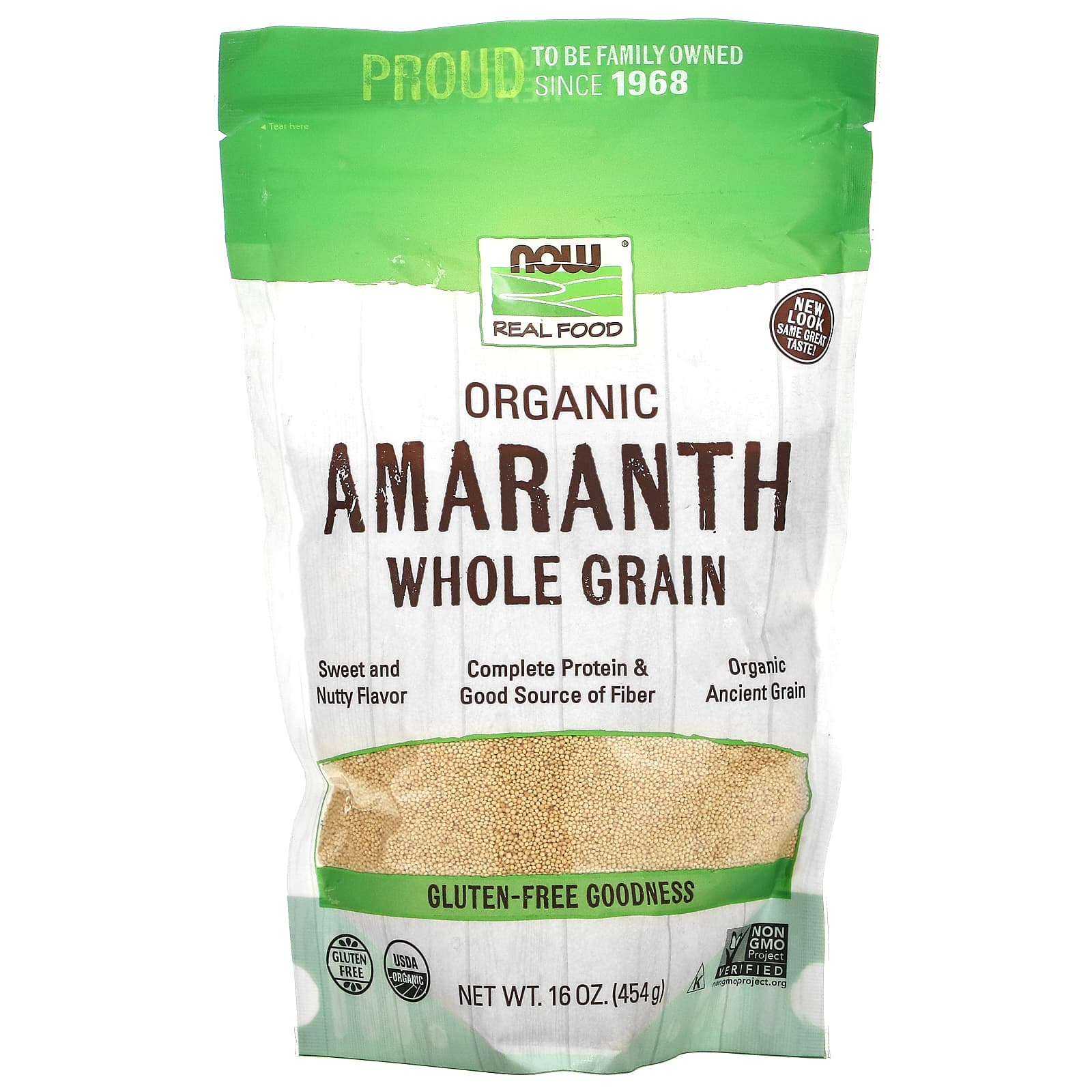 Now Foods, Amaranth Grain Organic, 1 LB UPC 733739062116 | HiLife Vitamins