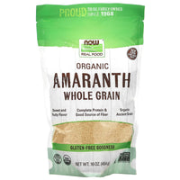 Now Foods, Amaranth Grain Organic, 1 LB UPC 733739062116 | HiLife Vitamins