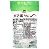 Now Foods, Amaranth Grain Organic, 1 LB UPC 733739062116 | HiLife Vitamins
