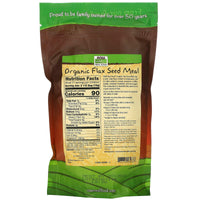 Now Foods, Golden Flax Meal Organic, 12 OZ OZ UPC 733739062666 | HiLife Vitamins