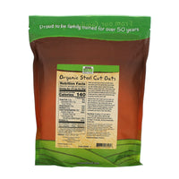Now Foods, OATS STEEL CUT, 2 LB UPC 733739062956 | HiLife Vitamins