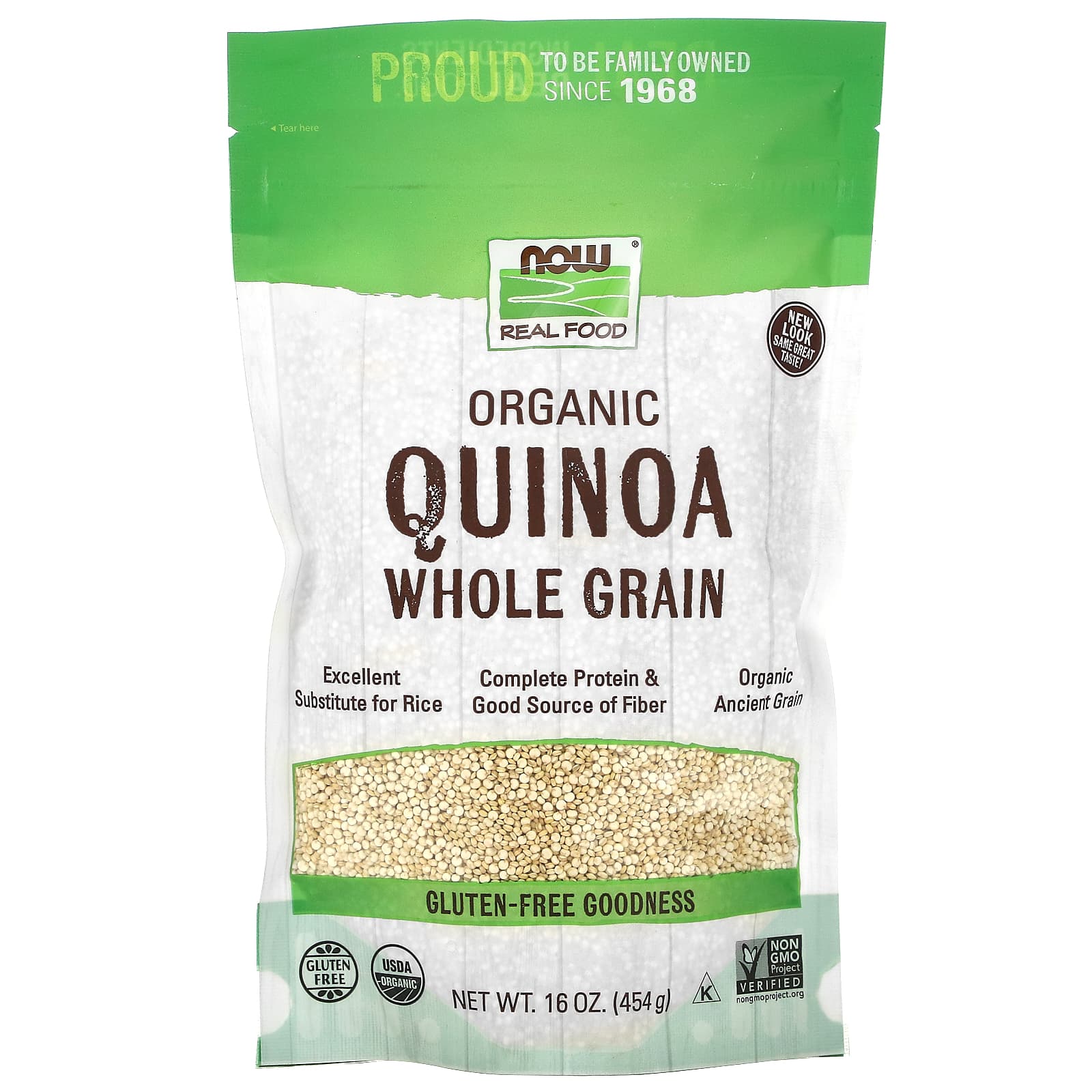 Now Foods, Quinoa Grain Organic, 1 LB UPC 733739063113 | HiLife Vitamins
