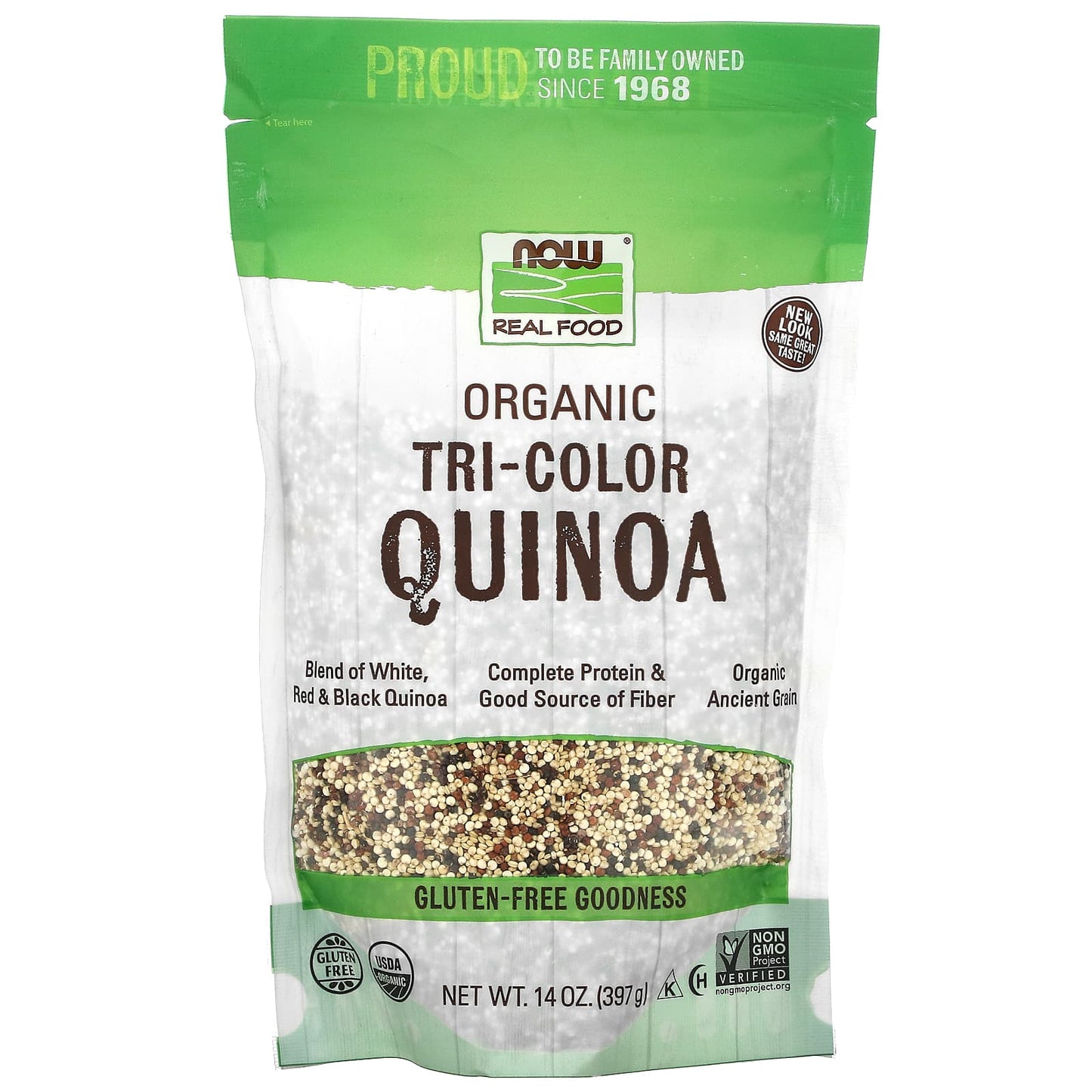 Now Foods, Tri-Color Quinoa Organic, 14 OZ OZ UPC 733739063144 | HiLife Vitamins