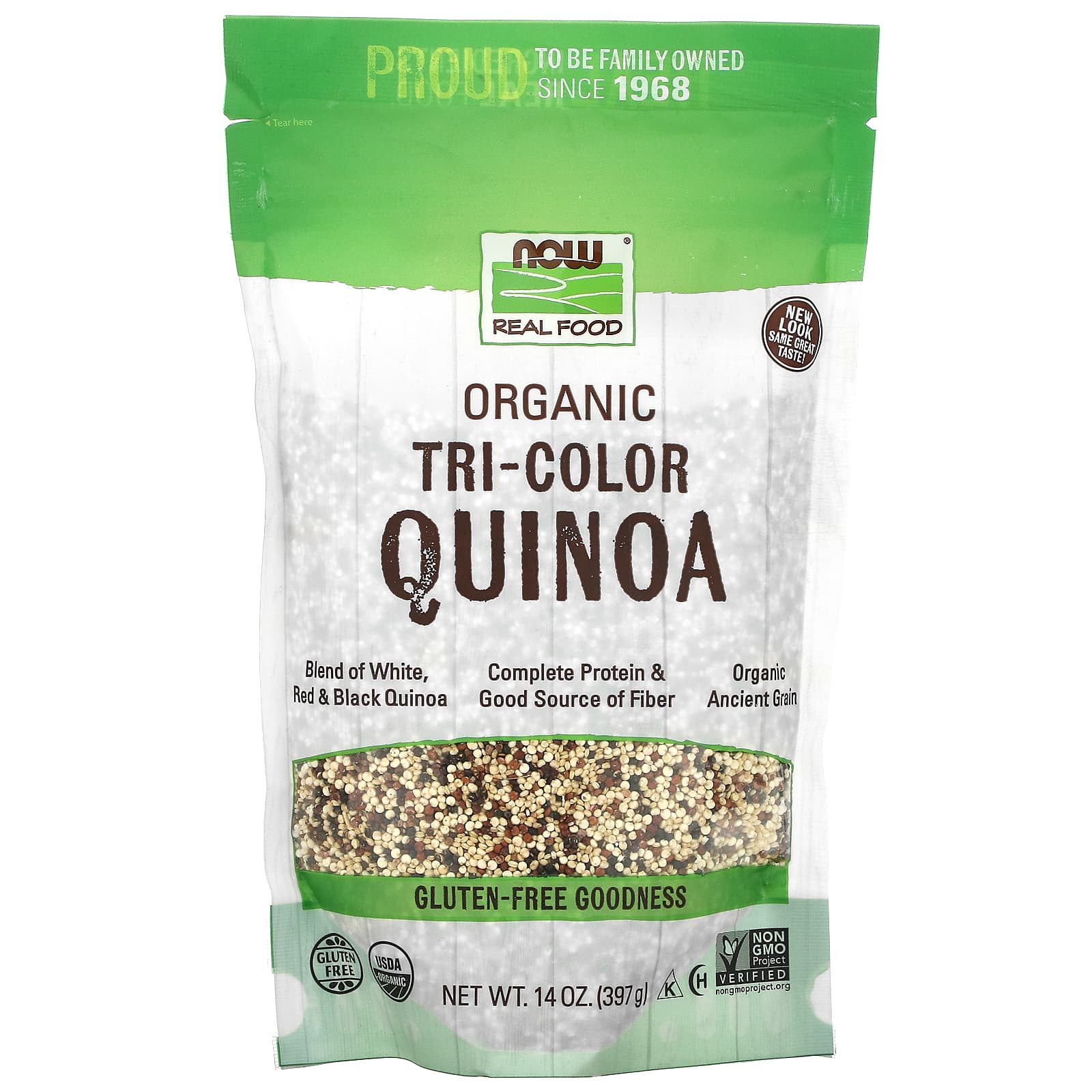 Now Foods, Tri-Color Quinoa Organic, 14 OZ OZ UPC 733739063144 | HiLife Vitamins
