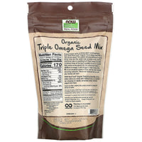 Now Foods, Organic Triple Omega Seed Mix, 12 OZ OZ UPC 733739063236 | HiLife Vitamins
