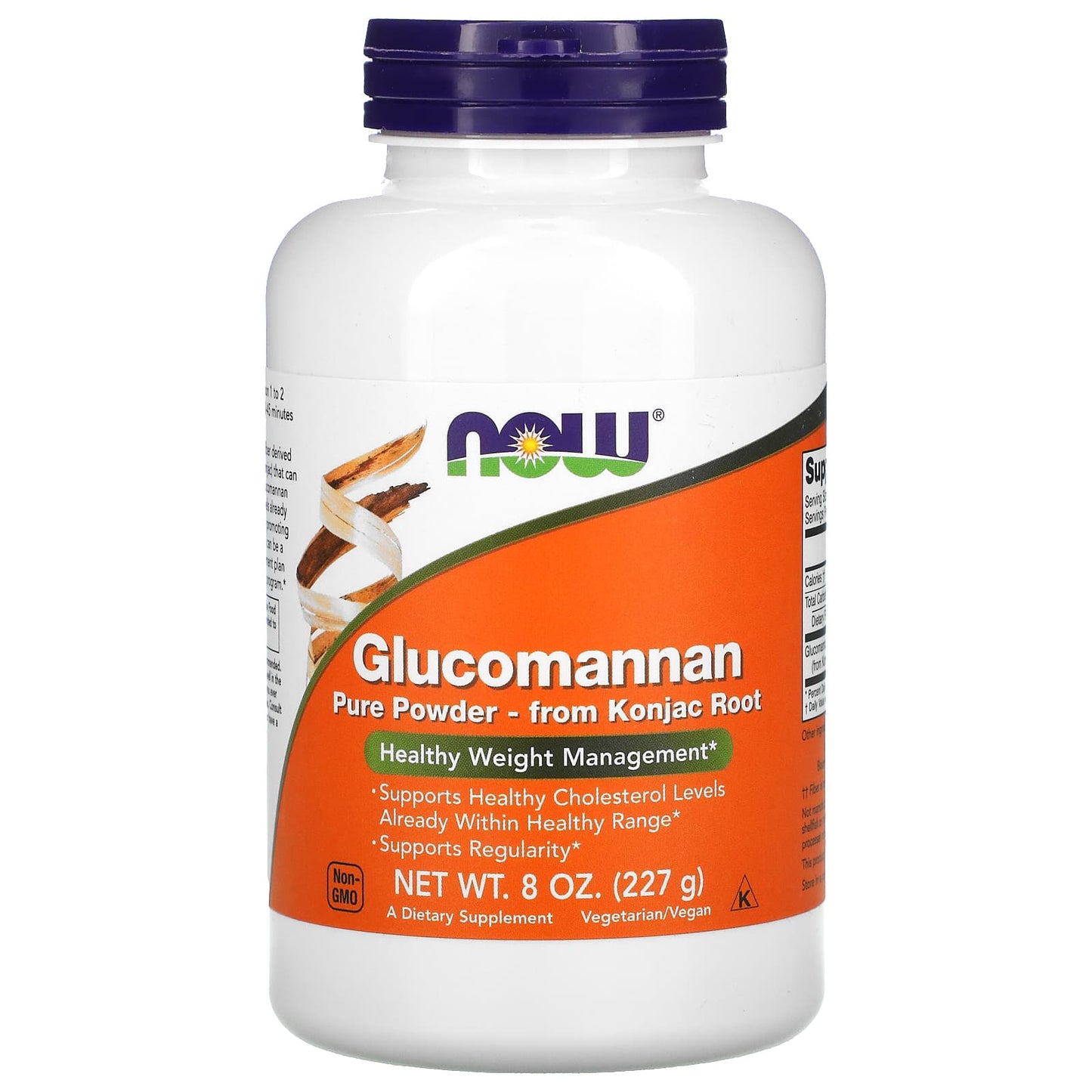 Now Foods, Glucomannan, 8 OZ Powder UPC 733739065131 | HiLife Vitamins
