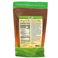 Now Foods, Organic Cacao Nibs Raw, 8 OZ OZ UPC 733739066763 | HiLife Vitamins
