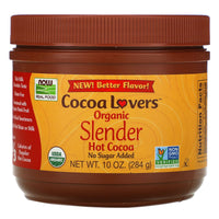 Now Foods, Hot Cocoa Sweetened With Better Stevia, 10 OZ OZ UPC 733739066817 | HiLife Vitamins