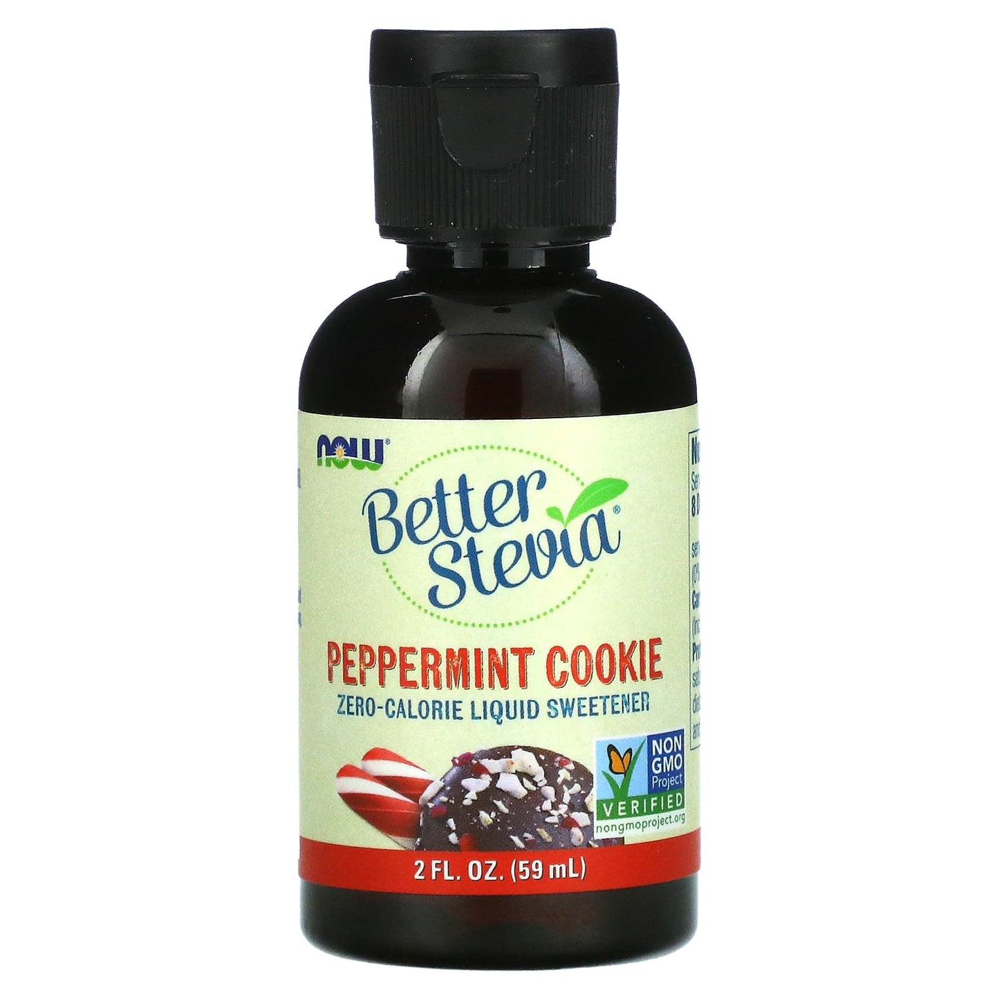 Now Foods, BETTERSTEVIA CHOCOLATE MINT COOKIE LIQ, 2 Oz UPC 733739068996 | HiLife Vitamins