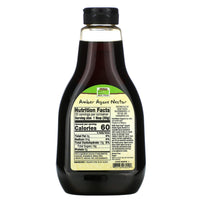 Now Foods, AGAVE AMBER ORGANIC, 23 OZ UPC 733739069092 | HiLife Vitamins