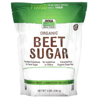 Now Foods, BEET SUGAR, 3 LB UPC 733739069108 | HiLife Vitamins