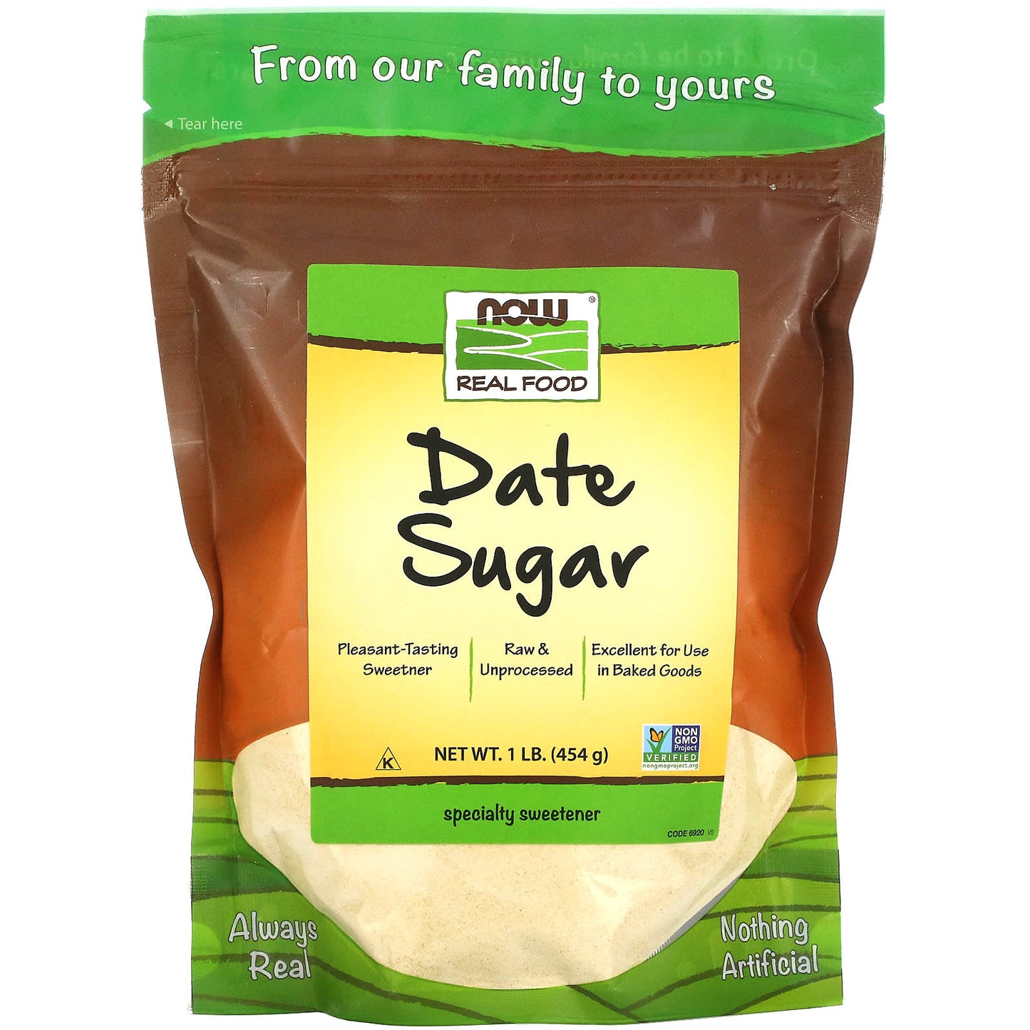 Now Foods, DATE SUGAR, 1 Powder UPC 733739069207 | HiLife Vitamins