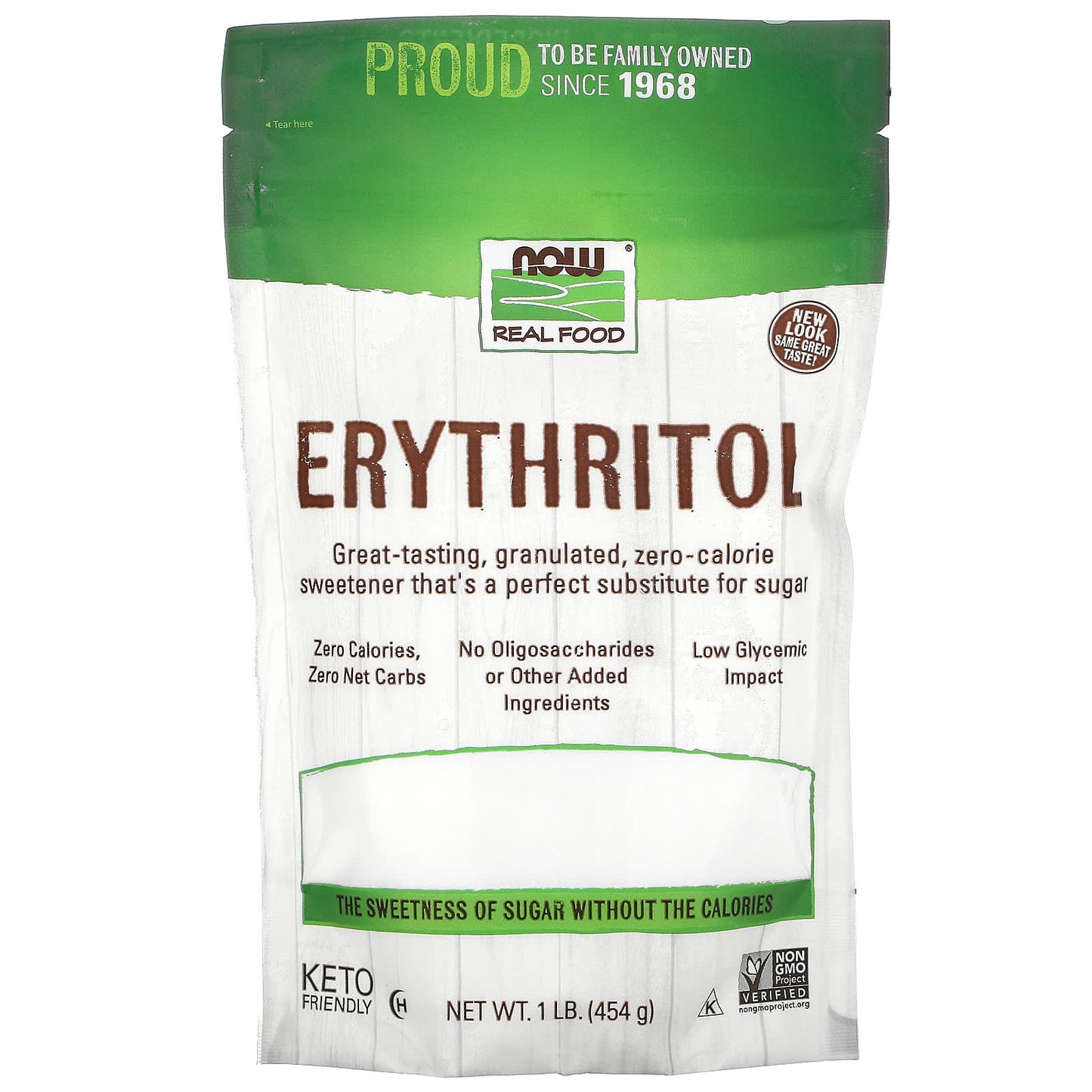 Now Foods, Real Food, Erythritol, 1 Lb UPC 733739069276 | HiLife Vitamins