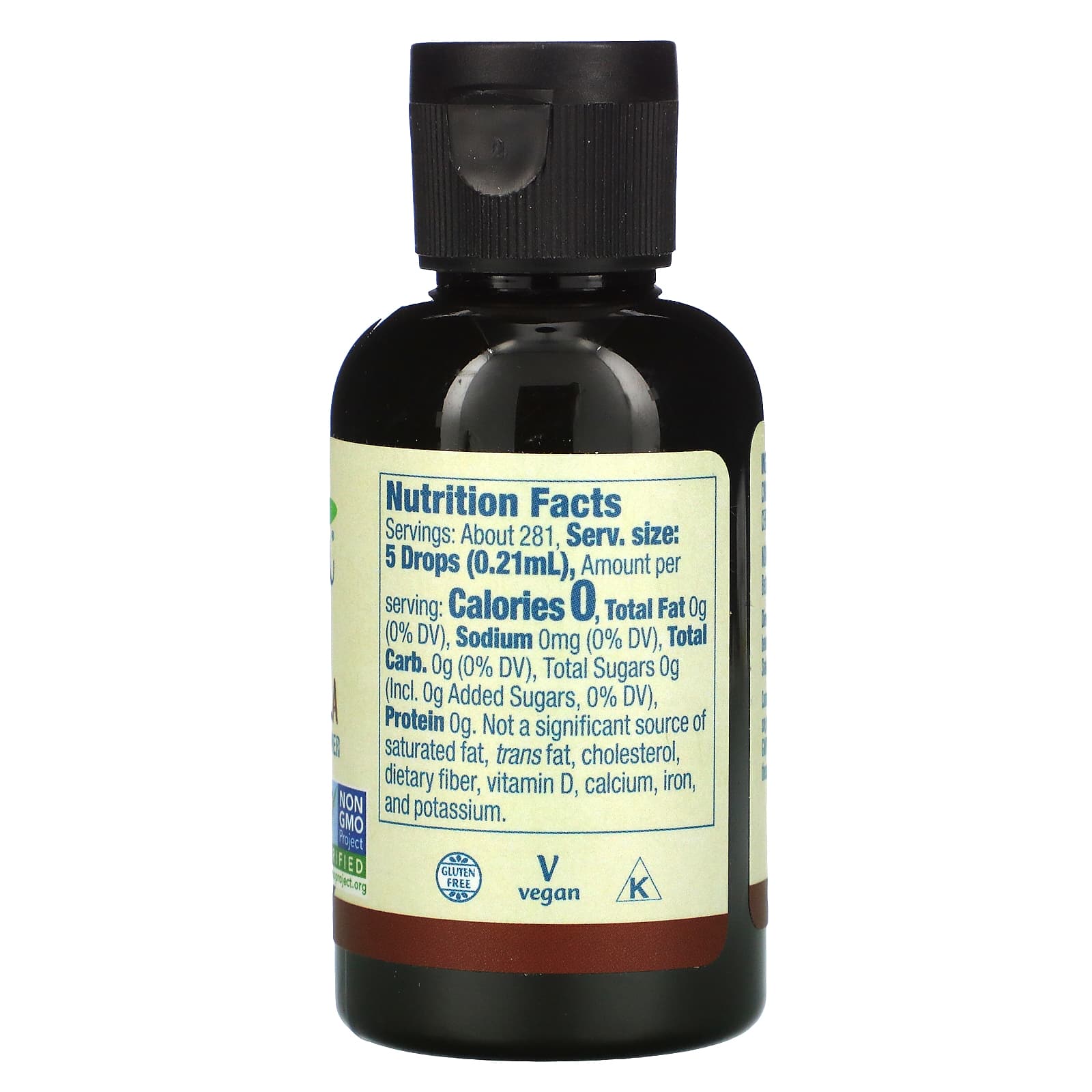 Now Foods, Betterstevia Cinn-Vanilla, 2 OZ Liquid UPC 733739069375 | HiLife Vitamins