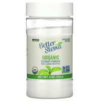 Now Foods, Betterstevia Organic, 4 OZ Powder UPC 733739069436 | HiLife Vitamins