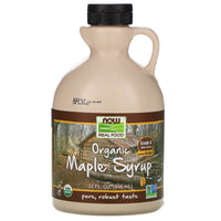 Now Foods, Organic Maple Syrup Grade B, 32 OZ OZ UPC 733739069443 | HiLife Vitamins