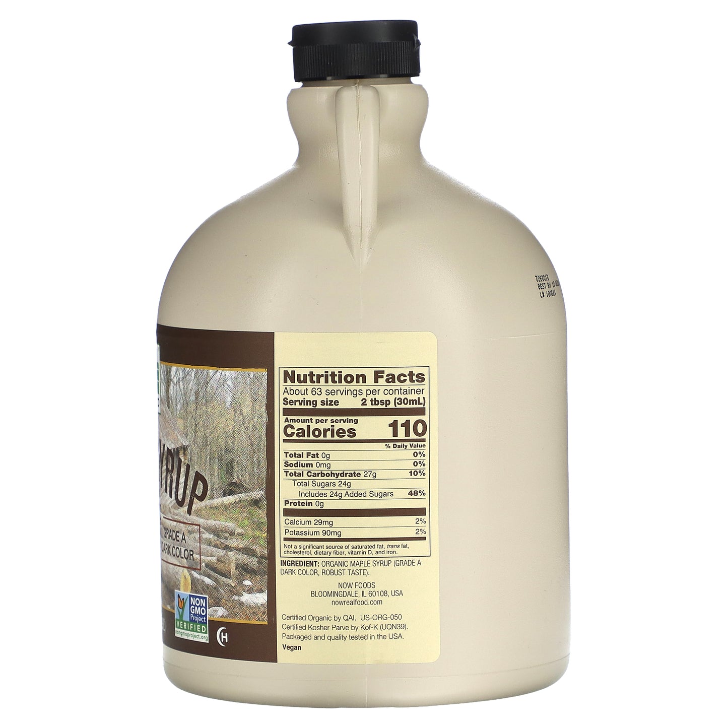 Now Foods, Real Food, Organic Maple Syrup, 64 OZ UPC 733739069511 | HiLife Vitamins