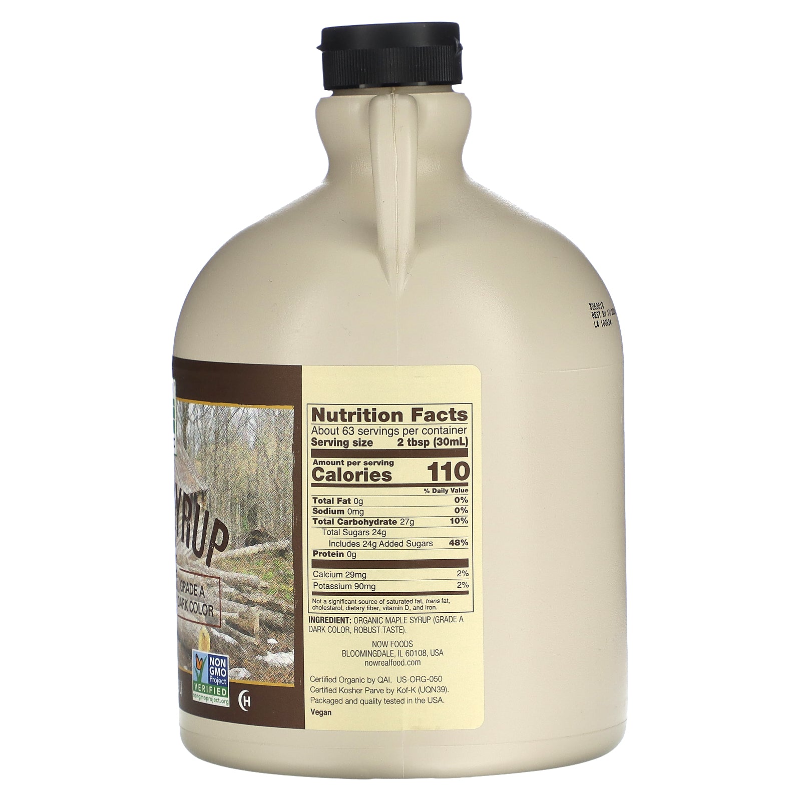 Now Foods, Real Food, Organic Maple Syrup, 64 OZ UPC 733739069511 | HiLife Vitamins