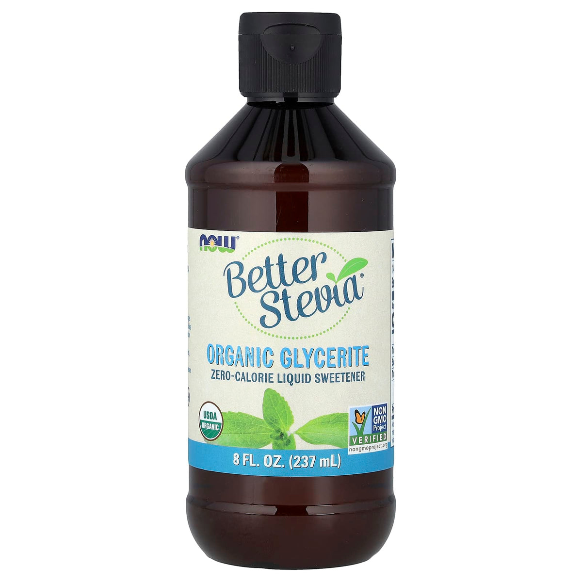 Now Foods, Better Stevia®, Zero-Calorie Liquid Sweetener, Organic Glycerite, 8 fl oz (237 ml) UPC 733739069535
