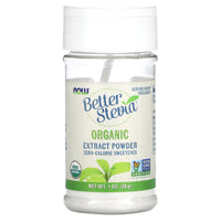 Now Foods, Better Stevia Organic Powder, 1 Oz UPC 733739069603 | HiLife Vitamins