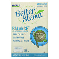 Now Foods, Betterstevia Balance Packets, 100 box UPC 733739069689 | HiLife Vitamins