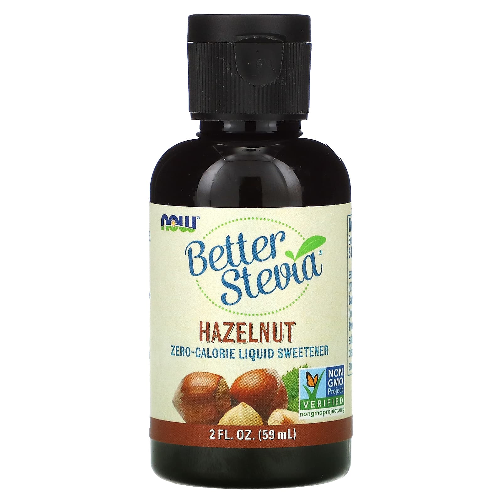 Now Foods, Betterstevia Hazelnut, 2 OZ OZ UPC 733739069818 | HiLife Vitamins