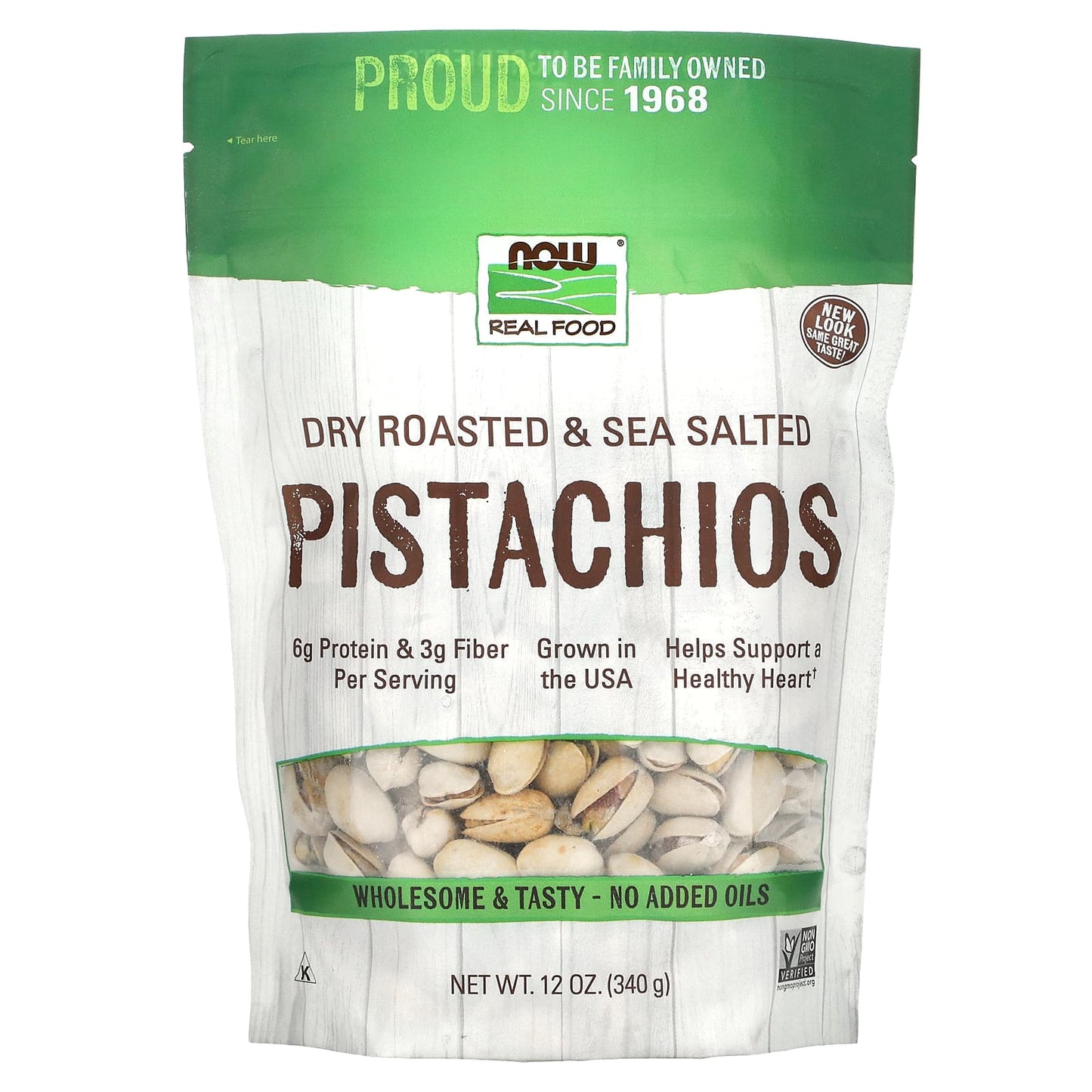 Now Foods, Pistachios Salt, 12 OZ OZ UPC 733739070210 | HiLife Vitamins